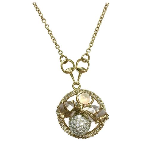 gucci gold floral necklace|authentic gucci necklace.